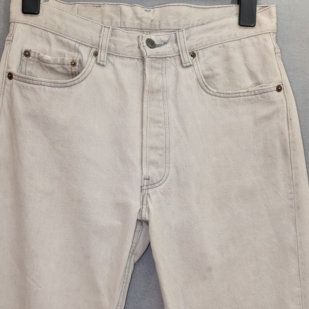 Vintage 80s Levi’s 501 0657 Men's 34x36 Faded Jeans NOS Button Fly Made In USA